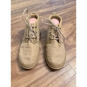 UGG Neumel Ripstop Suede Tan Chukka Boots Womens Lace Up Desert Boots Sz 9